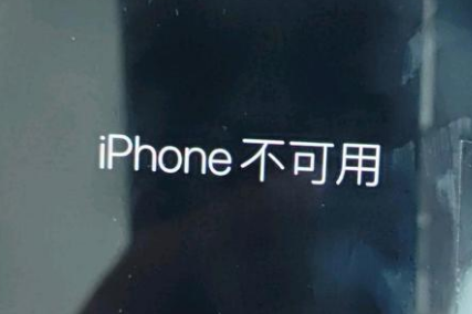 常熟苹果服务网点分享锁屏界面显示“iPhone 不可用”如何解决 